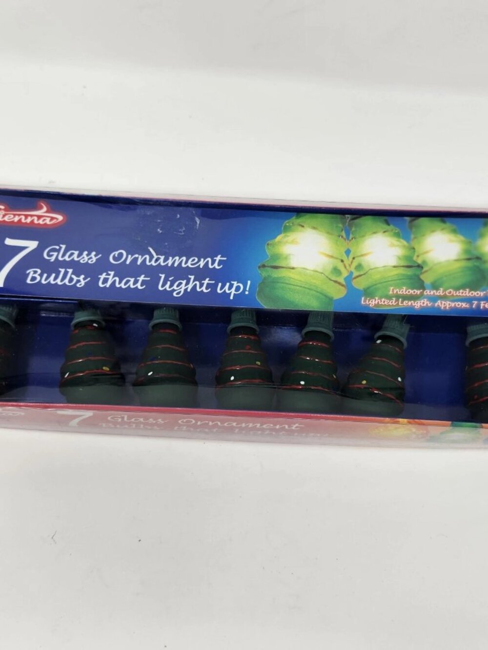 Sienna Christmas Christmas Tree ornament light bulbs Set of 7 holiday